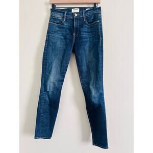 Frame Le High Skinny Mid Rise Jeans Size 26